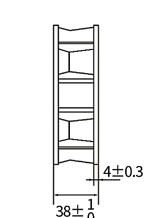SG12038HA1 / SG12038HA2 side depth drawing reference