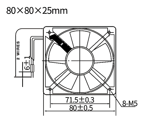 SG8025HA1 SG8025HA2 front dimensions drawing reference