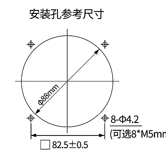 SG9238HA1 / SG9238HA2 mounting opening drawing reference
